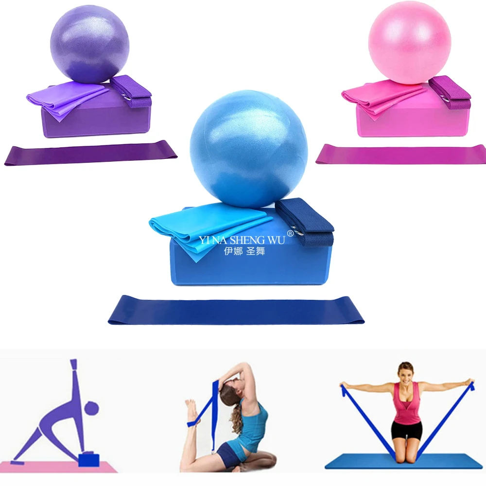 Pilates Yoga Block Exercises - اليوغا كاتب كيت 5 قطعة مجموعة