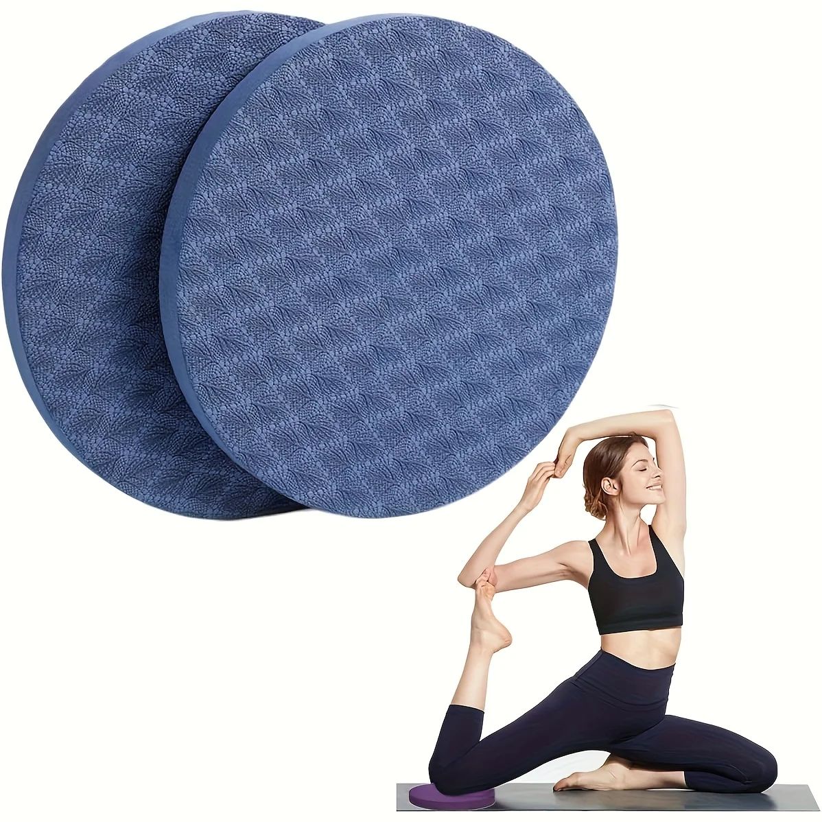Pilates Yoga Bag - وسادة ركبة لليوجا (عبوة من قطعتين)،