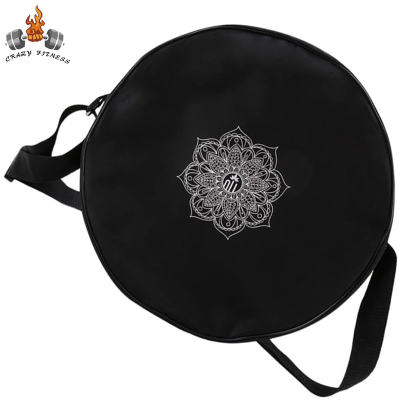 Pilates Yoga Bag - حقيبة عجلة اليوغا نايلون أسود ماندالا