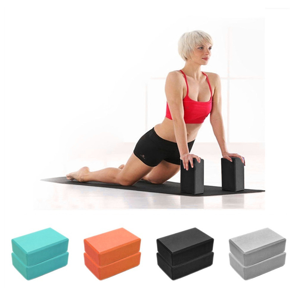 Pilates Yoga Block Exercises - كتلة اليوغا الملونة إيفا الطوب عدم
