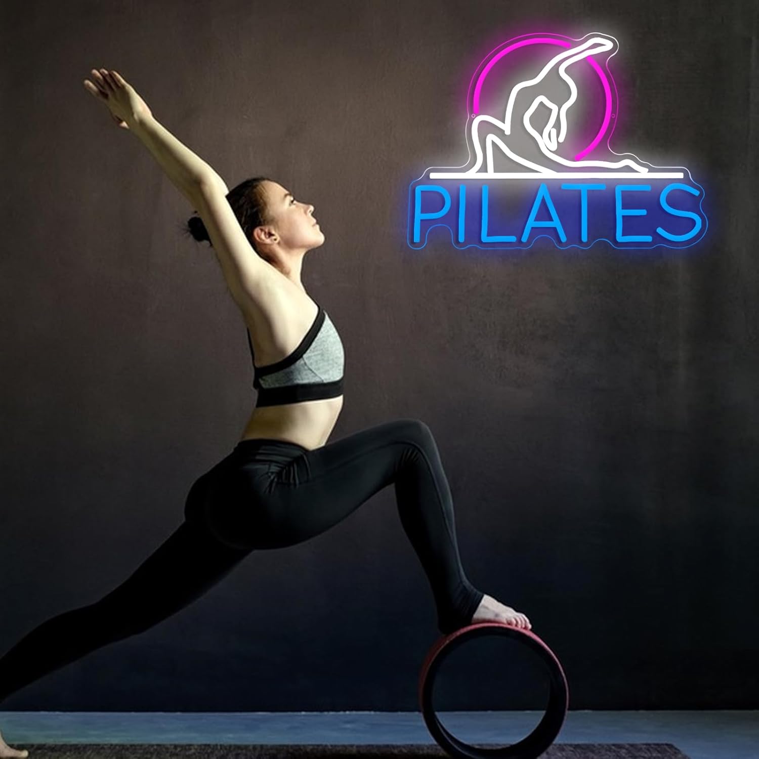 لافتة نيون لليوجا والبيلاتس، إ - مراجعة Pilates Yoga Room وسعره