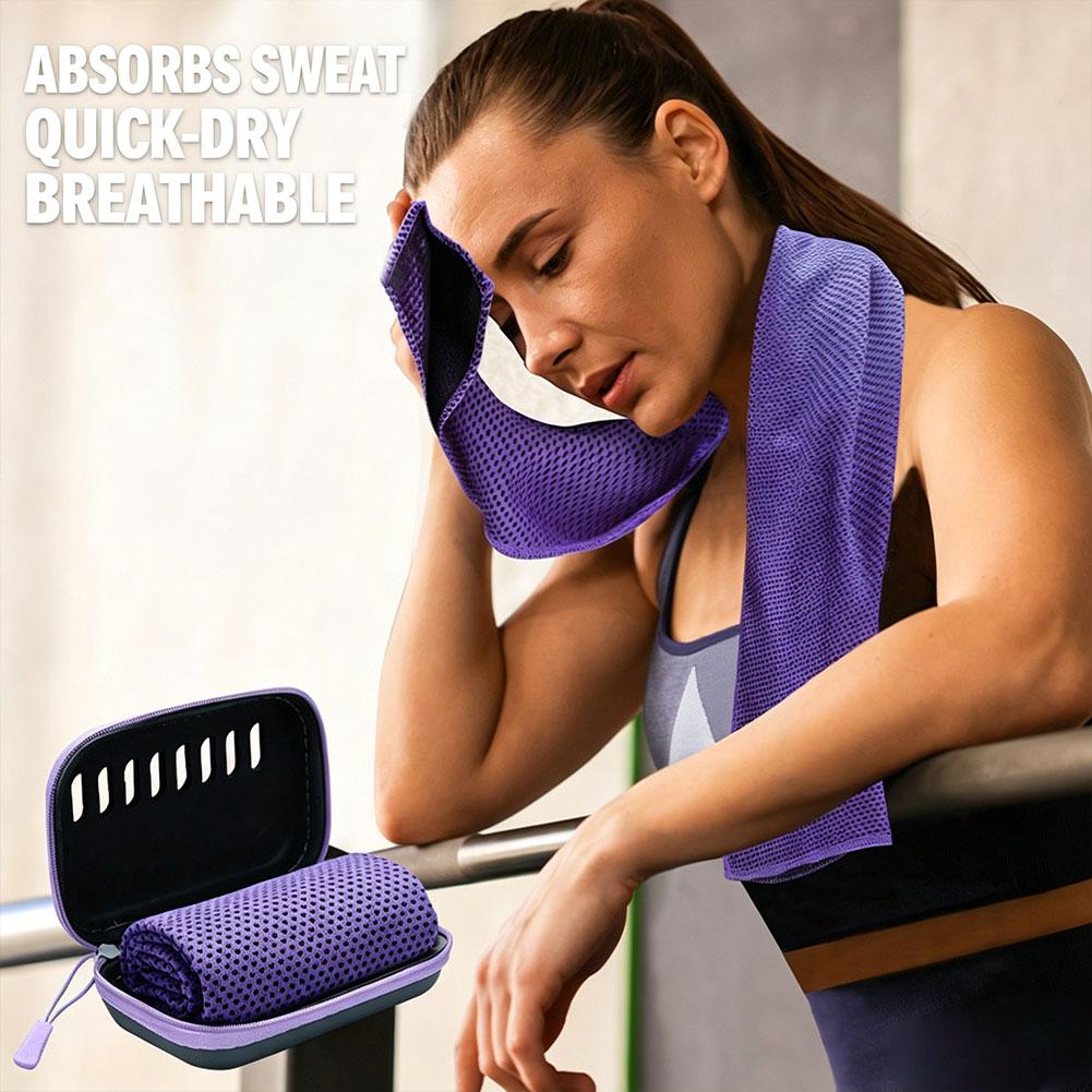 منشفة تبريد رياضية محمولة، منش - مراجعة Pilates Yoga Towel وسعره