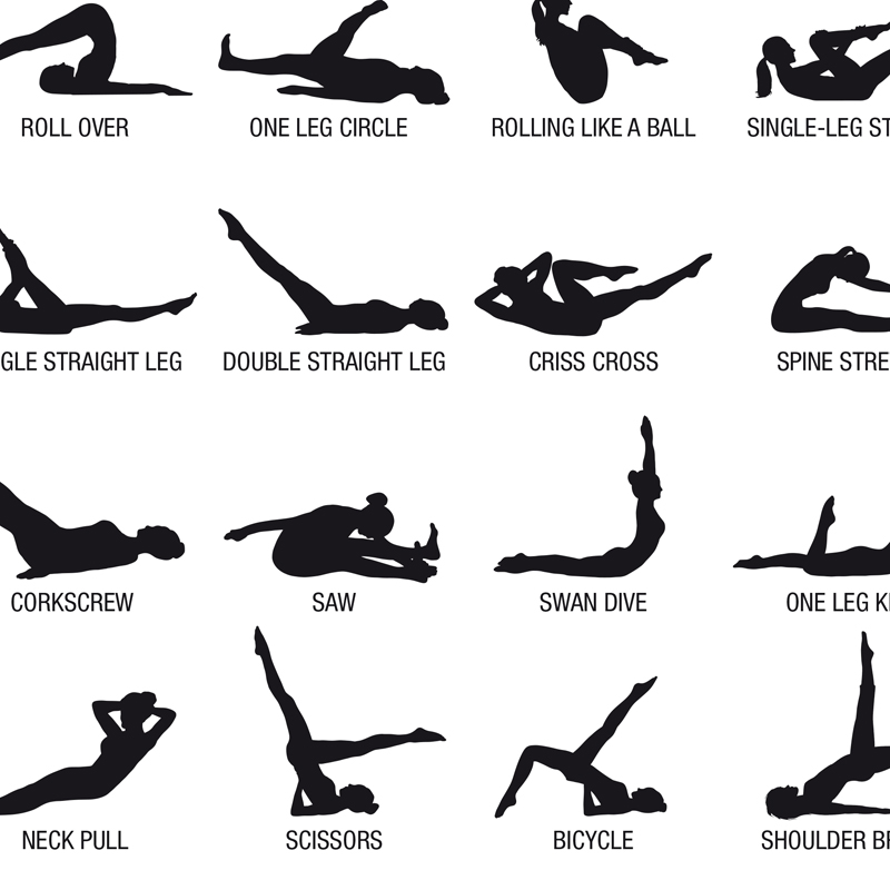 ملصق لوحة تدريبات البيلاتس بدو - مراجعة Pilate Yoga Workout وسعره