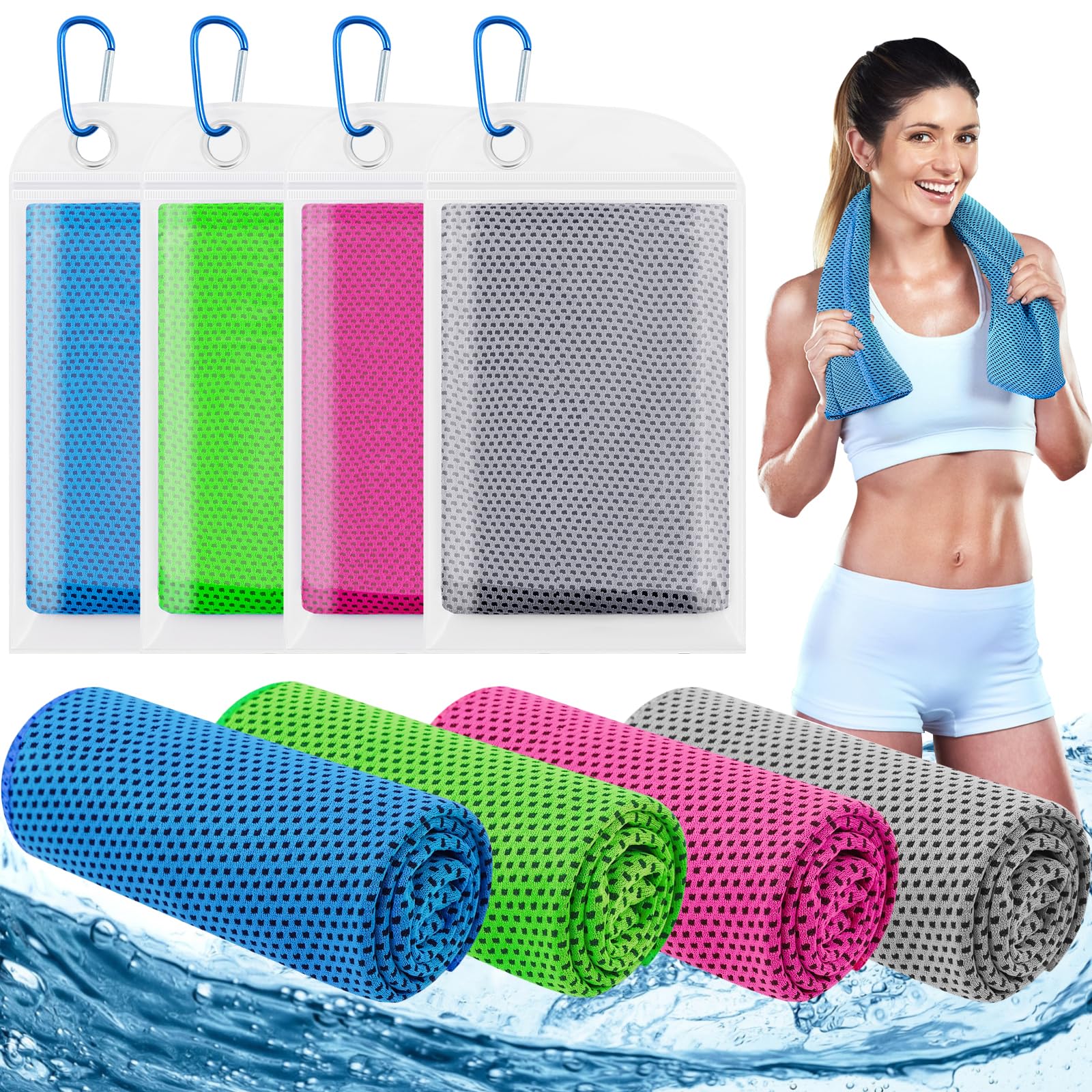 30x100 سنتيمتر مناشف التبريد 4 - مراجعة Pilates Yoga Towel وسعره